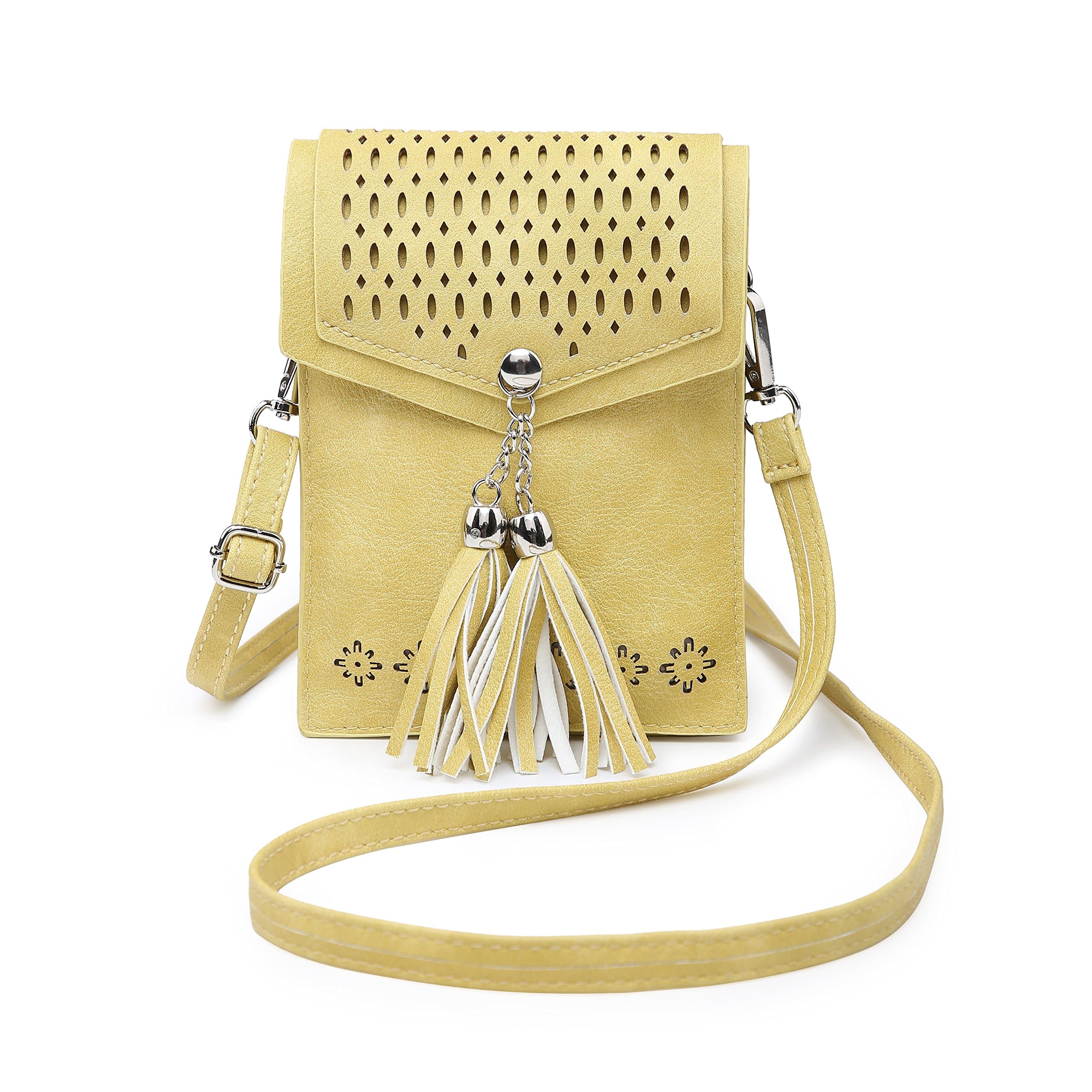Women Cross Body Bag, SeOSTO Cellphone Bag Wallet Travel Purse with Tassel