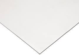 Jedtco Corporation W125121255 High Temp FDA 12" x 12" White Silicone Rubber Sheet 1/8" thick - 55 durometer