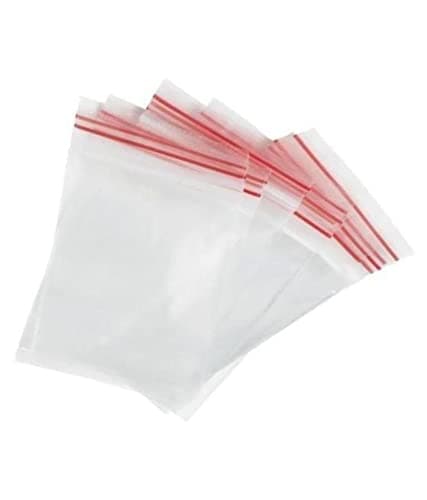 ILT RETAIL - Reusable/Resealable Zip Lock Covers Pouch Bags, 1.5 X 2 inches, 100 Pieces (Transparent) ,Plastic