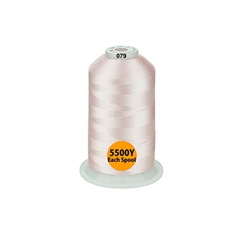 Simthread - 33 Selections - Various Assorted Color Packs of Polyester Embroidery Machine Thread Huge Spool 5500Y for All Purpose Sewing Embroidery Machines - 3 Differ Pink