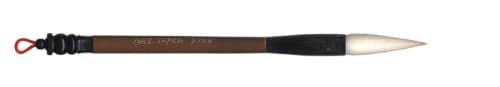 Oriental Art Supply Super Flow Brush - Large Scale Asian Art Paint Brush - Mixed Bristle - Animal Hair & Wood - Multicolor