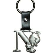 Tweety Bird Pewter Keychain Letter N