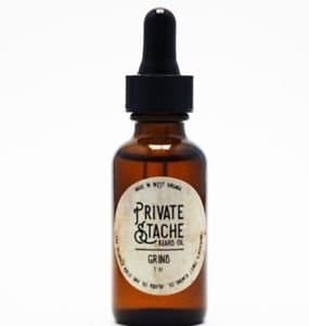Private Stache Beard Oil, Coffee, Grind', 1 Ounce Bottle