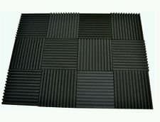 Soundproofing Foam studio wedges 1" X 12" x 12" Made in USA