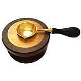 Moorlando Wax Seal Kit, Wax Seal Warmer Melting Spoon Kit Wax Sticks Wax Beads Melting Furnace Tool for Wax Sealing Stamp