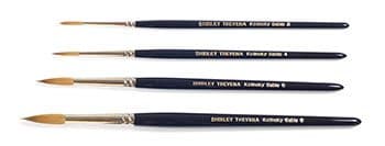 Shirley Trevena : Kolinsky Sable Watercolour Brush : Set of 4