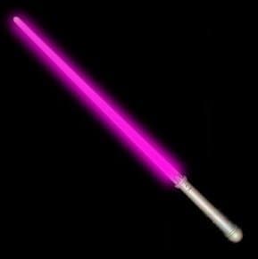 Pink LED Lightsaber Glowing Toy Costume Light Saber