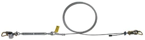 3M DBI-SALA SecuraSpan 7403040 Horizontal System, 40-Foot Galvanized Cable Lifeline, Includes Tensioner, Termination and Mounting Hardware, Zorbit Energy Absorber