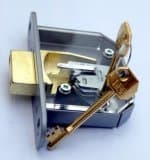 Practice mortice lock with plastic cover