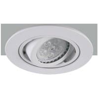 3 Inch Recessed Can Ltght Trim for Both Line/Low Voltage Recessed Light, Adjustable Gimbal Ring, All Matt White Finish HLV3003 WH/WH