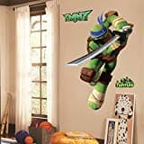 Teenage Mutant Ninja Turtles Leo Peel and Stick TMNT Wall Decals Sticker for Boys Kids Room Comic Wall Art Decor