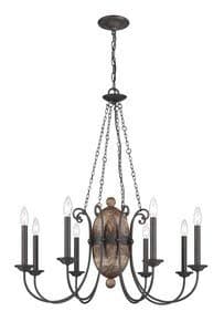 EurofaseAlbero Chandelier 8 Light -Traditional Installation
