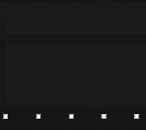 fine star ROLLER BLIND BLINDS CHROME SQUARE EYELET EDGE TRIMABLE WITH FITTING (BLACK, WIDTH 120CM (47") X DROP 160CM (63"))