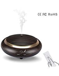 Aromatherapy Diffuser, Remote Control Essential Oil Diffuser Humidifier with 4 Mist Setting Mode, 7 Colored LED Lights and Waterless Auto Shut-off for Home&Office 150ml