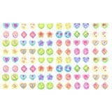 SPARKLE 288 Piece (144) Pair Stick-on Earrings (In the Garden)