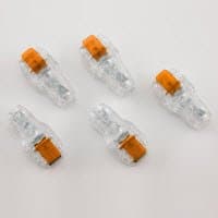 704-0102-00 PT# 704-0102-00- Clip Adapter EKG/ECG Clear Choice Clear/Blue 10/Pk by, Burdick