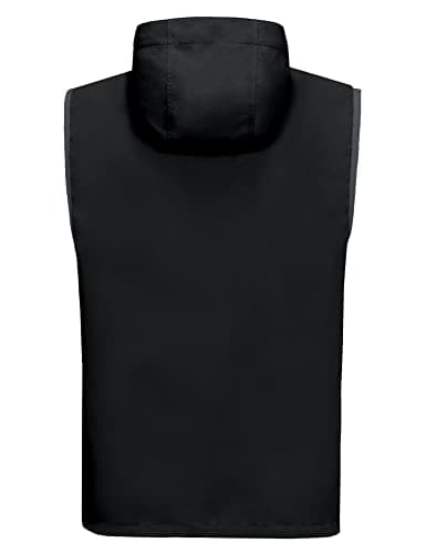 Little Donkey Andy Men's Lightweight Softshell Vest Windproof Sleeveless Jacket for Travel Hiking Running Golf