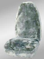 Sheepskin Seat Cover - Silver Universal Highback Bucket (1 Seat Cover)