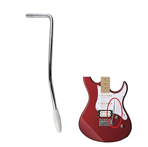 Diameter：1/4 inch(6mm) chrome silver Guitar Single Strat Tremolo Arm Trem Bar Whammy Bar for USA/Mexican Fender American Stratocaster Squier Standard Electric Guitar Parts Crank Handle