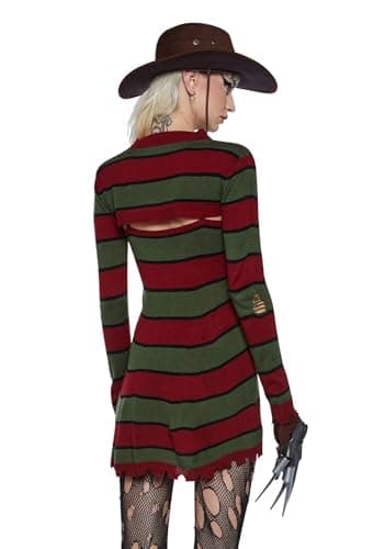 Dolls Kill Striped Slasher Costume - Scary Freddy Street Outfit by Trickz N' Treatz