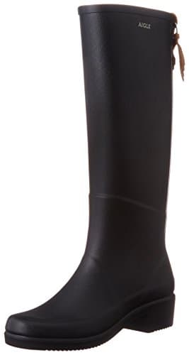 Aigle Miss Juliette Black Womens Boots Size EU 37
