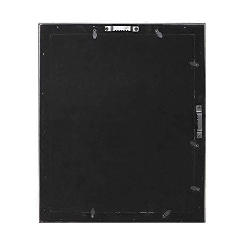 Isaac Jacobs 11x14 (Matted 8x10) Silver Beveled Mirror Picture Frame - Classic Mirrored Frame w/Deep Slanted Angle Made for Wall Décor Display, Photo Gallery & Wall Art (11x14 (Matted 8x10), Silver)