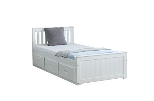 3'0 MISSION STORAGE BED IN WHITE