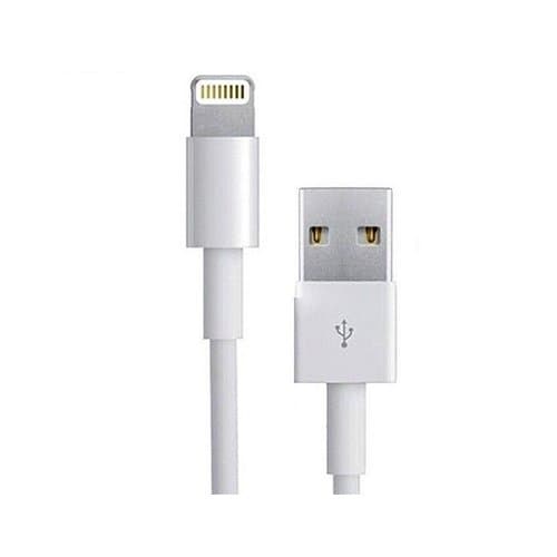 [Twin Pack]USB Data Charger Cable by Rickytech UK with 8 Pin Lightning Connector | (White - 1 Metre / 3.3 ft) | for /iPad/iPod