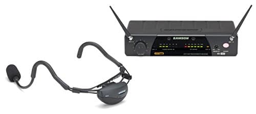 Samson Wireless Aerobics Headset Microphone for Workout, Yoga, Spin, Fitness