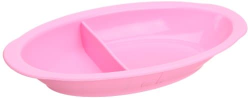Lexnfant Silicone Baby Oval Plate (pink)