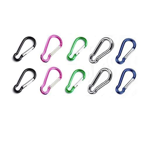 Rohans Carabiner Carabina Clip Snap Hook Clip Small Keyring Camping Sports Karabiner Coloured