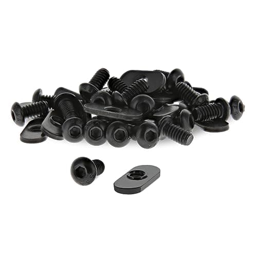 80/20 Inc. , 3393, 10 Series, Bolt Assembly: 1/4-20 x.5 Button Head Socket Cap Screw (BHSCS) and Slide-In Economy T-Nut (25 Pack)