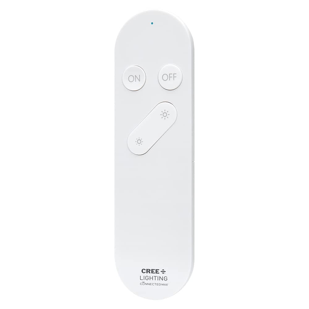 Cree Connected Max Smart Remote Control & Dimmer, Remote Control Dimmer, Compatible with Any Connected Max Smart Bulb, Bluetooth + WiFi, White, 1 Remote