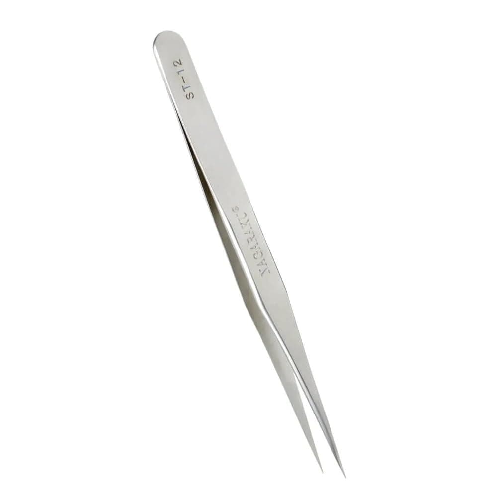 NAGARAKU Tweezers for Eyelash Extensions from BELLE GAGA™ Volume Cluster Eyelashes easy Fanning Premade Fans Tweezers Stainless Steel Precision Light Weight (ST-12)
