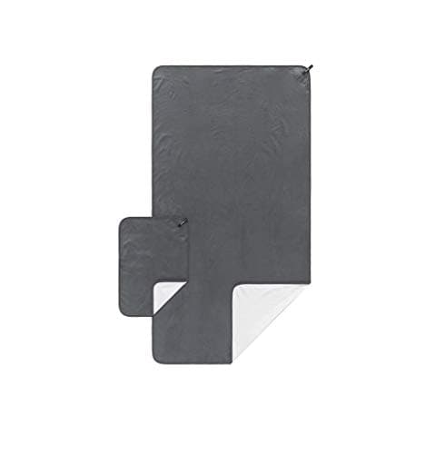 Rumpl The Shammy Towel | Super Absorbent Towel for Travel, Baths, Camping, Yoga, Beach Trips, Swimming, Sports, and More | Clean Up Kit, Granite