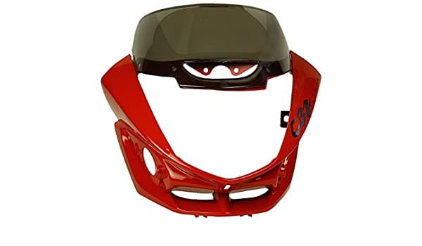 Headlight Visor with Glass for CBZ Xtreme (Red) type-2