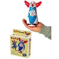 Original Bozo the Clown Bop Bag Inflatable Punching Toy 7 Small Desk Size