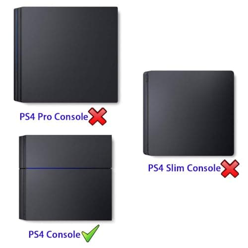 eXtremeRate Black Horizontal Dust Cover for ps4 Console, Soft Neat Lining Dust Guard for ps4 Console, Anti Scratch Waterproof Cover Protector Sleeve for ps4 Console