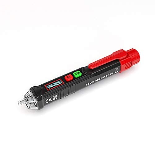 DOTSOG Non-Contact Voltage Tester,Voltage Detector Pen with LED Flashlight and Warning Beeper，LCD Display，Dual Range 12V-1000V/48V-1000V & Live/Null Wire Judgment(including Batteries)