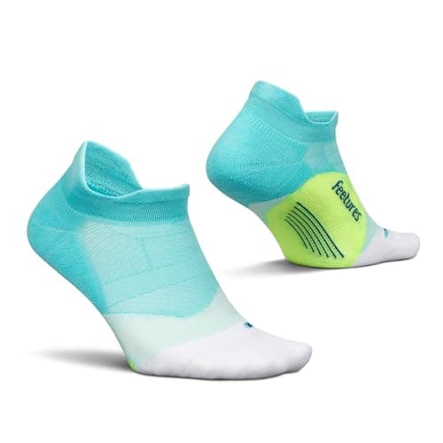 Feetures Elite Light Cushion No Show Tab Athletic Ankle Socks - Sport Sock with Targeted Compression