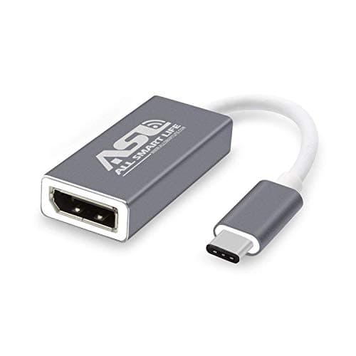 AllSmartLife USB-C to Displayport Adapter USB Type C to DisplayPort Adapter Converter Cable Apple MacBook, Chrome Book Pixel