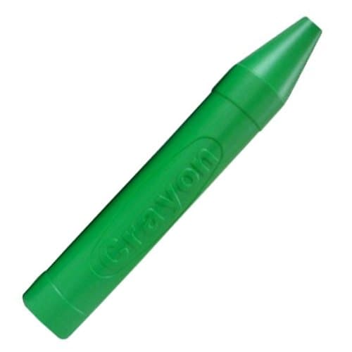 Single Green Jumbo Plastic Crayon Piggy Bank (20") - 1/pack