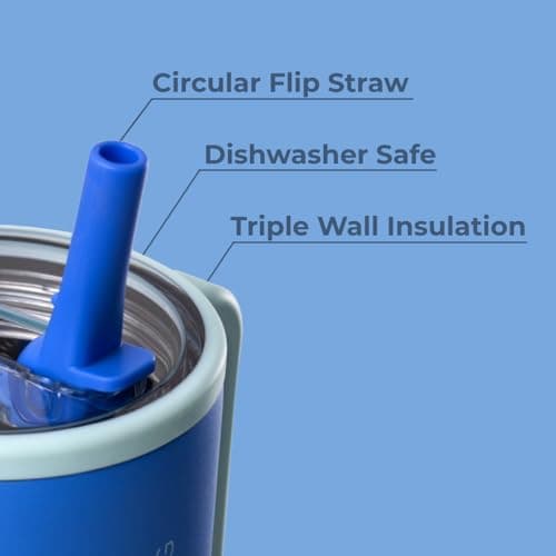 HydroJug Traveler - Modern 40 oz Tumbler with Handle & Simple Flip Straw - Car Cup Holder Friendly, Leak Resistant Water Bottle-Reusable Insulated Stainless Steel & Rubber Base - Gifts for Women & Men