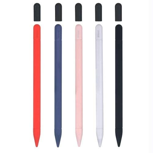 Fironst Case for Apple Pencil 2nd Generation with Pen Conductive Cap,Silicone Pencil Sleeve Nib Protector Skin Cover Apple Pencil Accessories Case Cover for Apple iPad Pro 11/12.9 (Black)