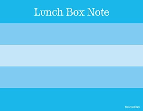 Lunch Box Notes ~ 50 Sheet Notepad (Blue)