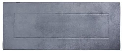Ultra-Soft Extra-Thick Non-Slip Memory Foam Long Bath Runner Mat (2 ft x 5 ft, Grey)
