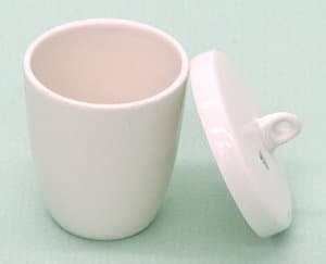 SEOH Crucible with Lid Porcelain High Tall Form 15 ml