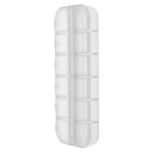 1pcs Worldwide Empty Storage Plastic Beads Rhinestones Box Case False Nail Art Set Tips 12 Cells