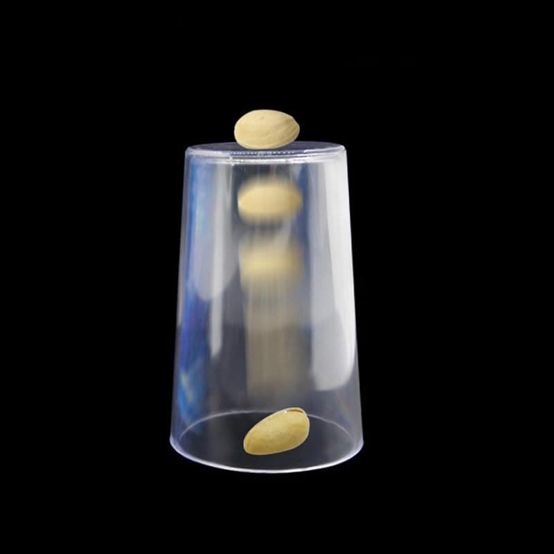 MOMOMAGE Pistachio Nuts Through Glass Cup Magic Tricks Funny Close up Magic Penetration Magic Mentalism Illusion Gimmick Props Magicians