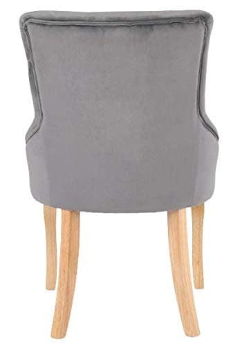 Millhouse Accent Chair, Dining Chair for Home & Commercial Restaurants (Velvet Dark Grey, 1) X7001